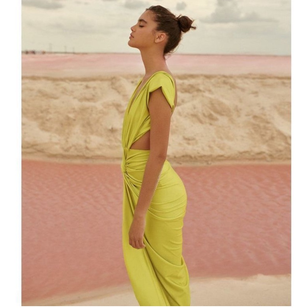 Baobab Collection Yellow Midi Dress - Picture 2 of 13